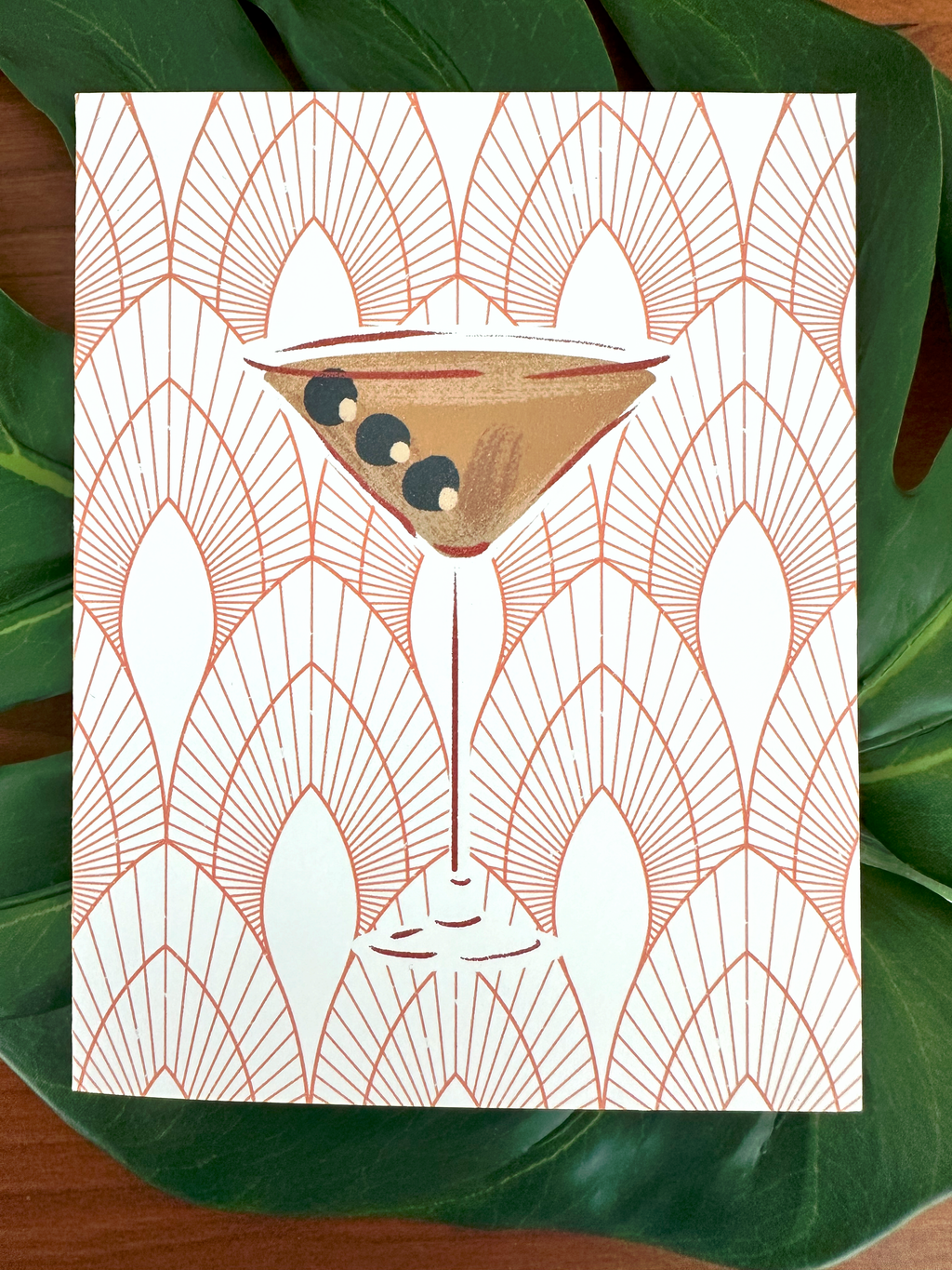 Martini Cocktail Note Card | Cheers, Darling