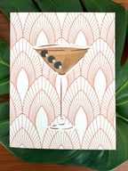 Martini Cocktail Note Card | Cheers, Darling