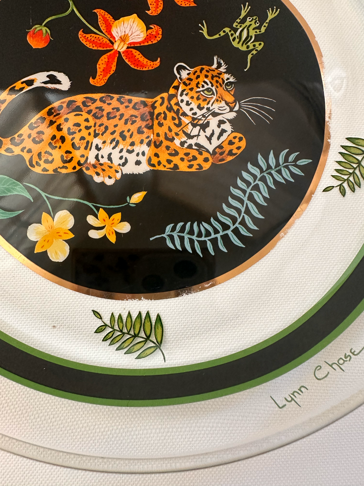 Lynn Chase Jaguar Jungle Glass Plates | Set of 10