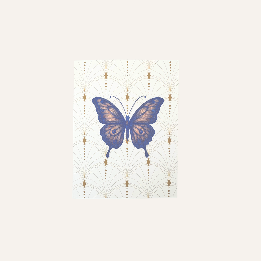 Butterfly Note Card | Vintage Glasswing