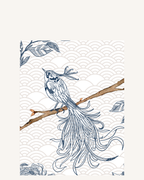 Spring Bird Note Card | Feathers & Branch