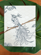 Spring Bird Note Card | Feathers & Branch