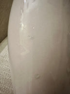 Pier 1 Glossy Taupe Abstract Face Ceramic Vase
