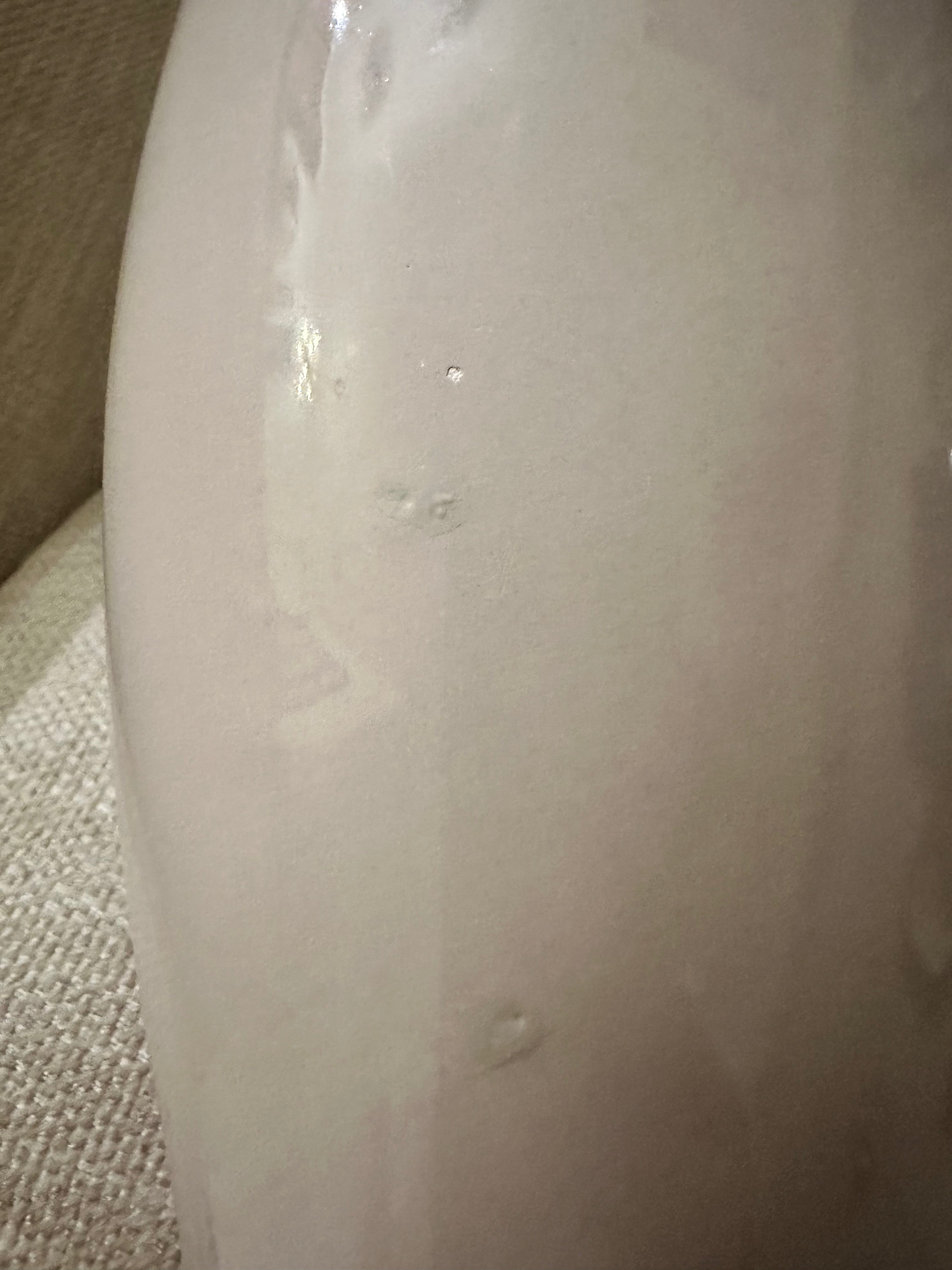 Pier 1 Glossy Taupe Abstract Face Ceramic Vase