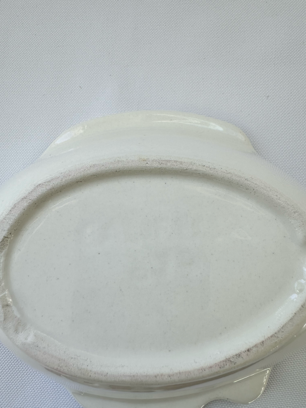 Vintage White Ceramic Fish Bowls — Set of 2