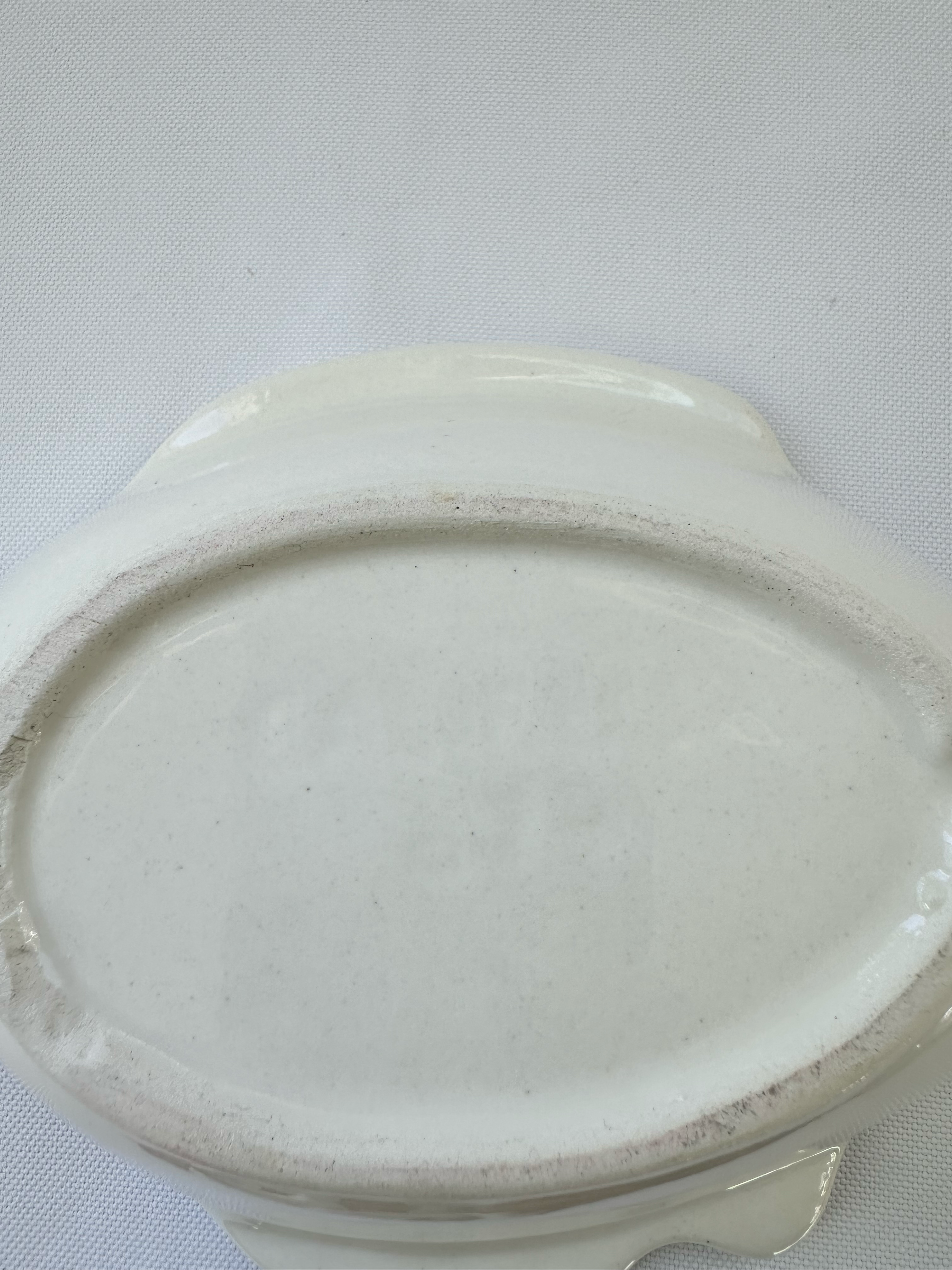 Vintage White Ceramic Fish Bowls — Set of 2