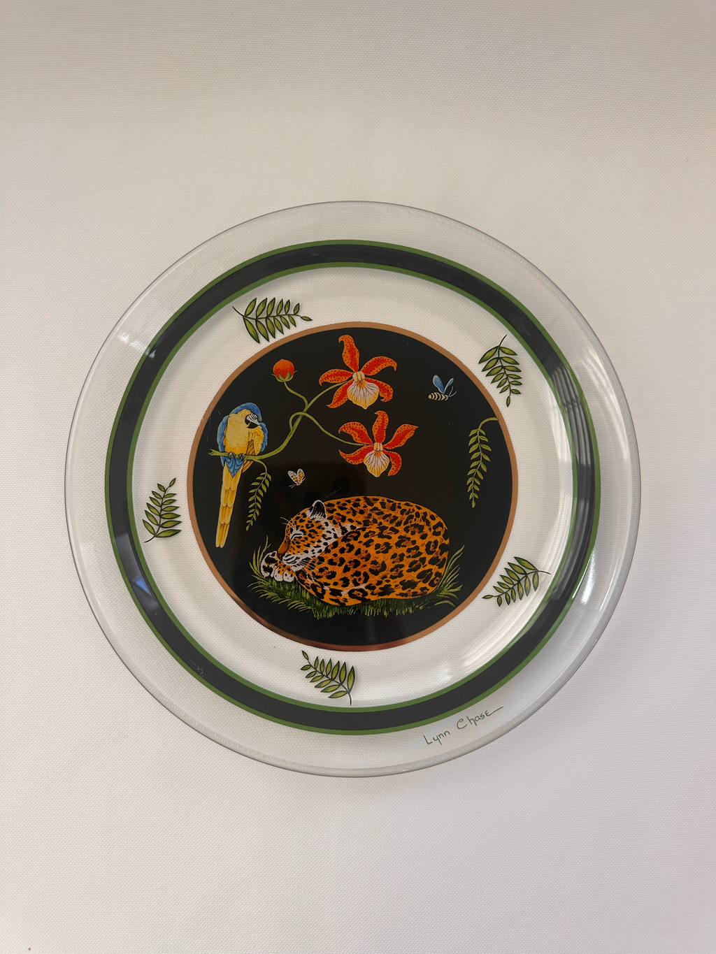 Lynn Chase Jaguar Jungle Glass Plates | Set of 10