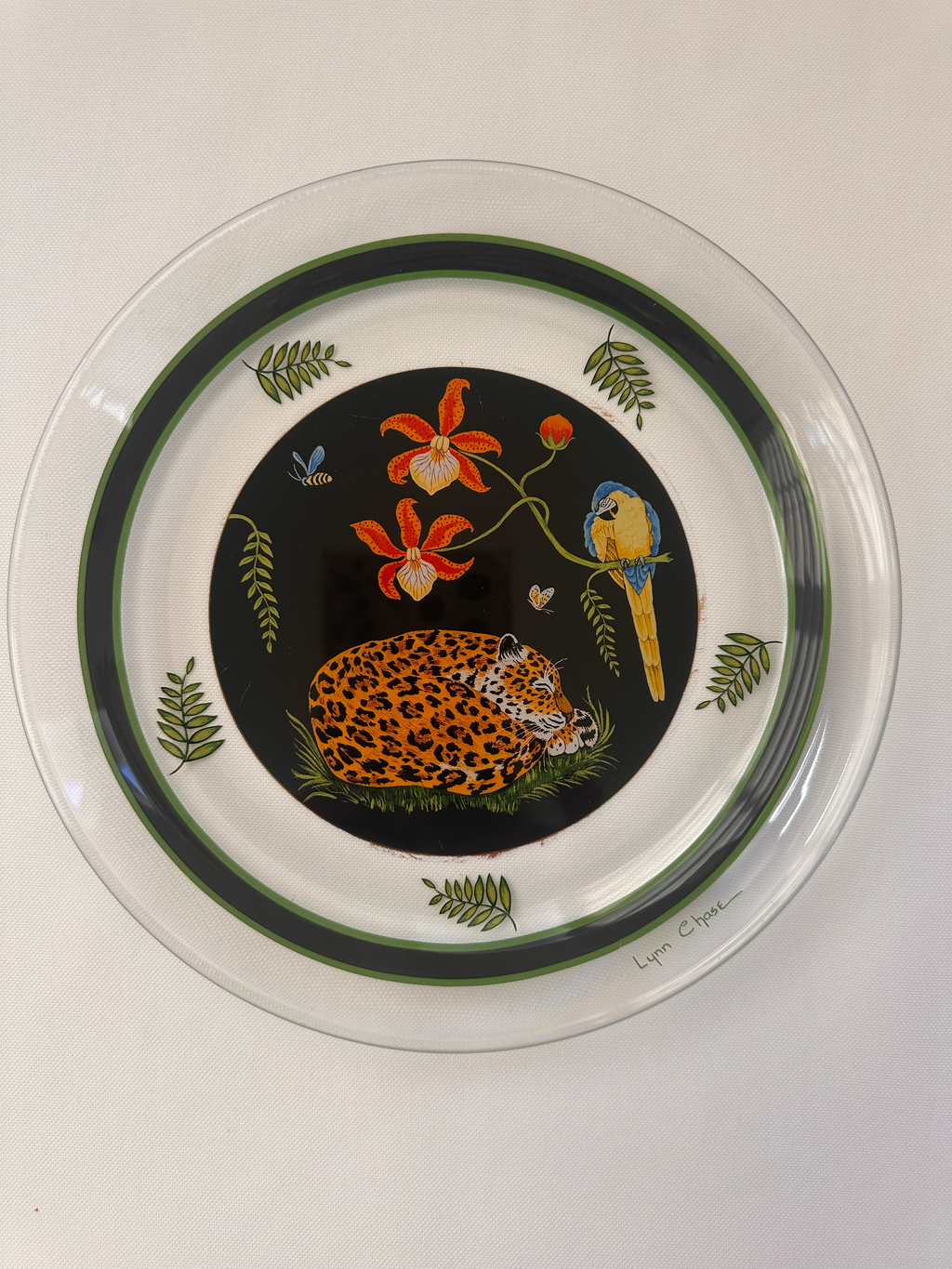 Lynn Chase Jaguar Jungle Glass Plates | Set of 10