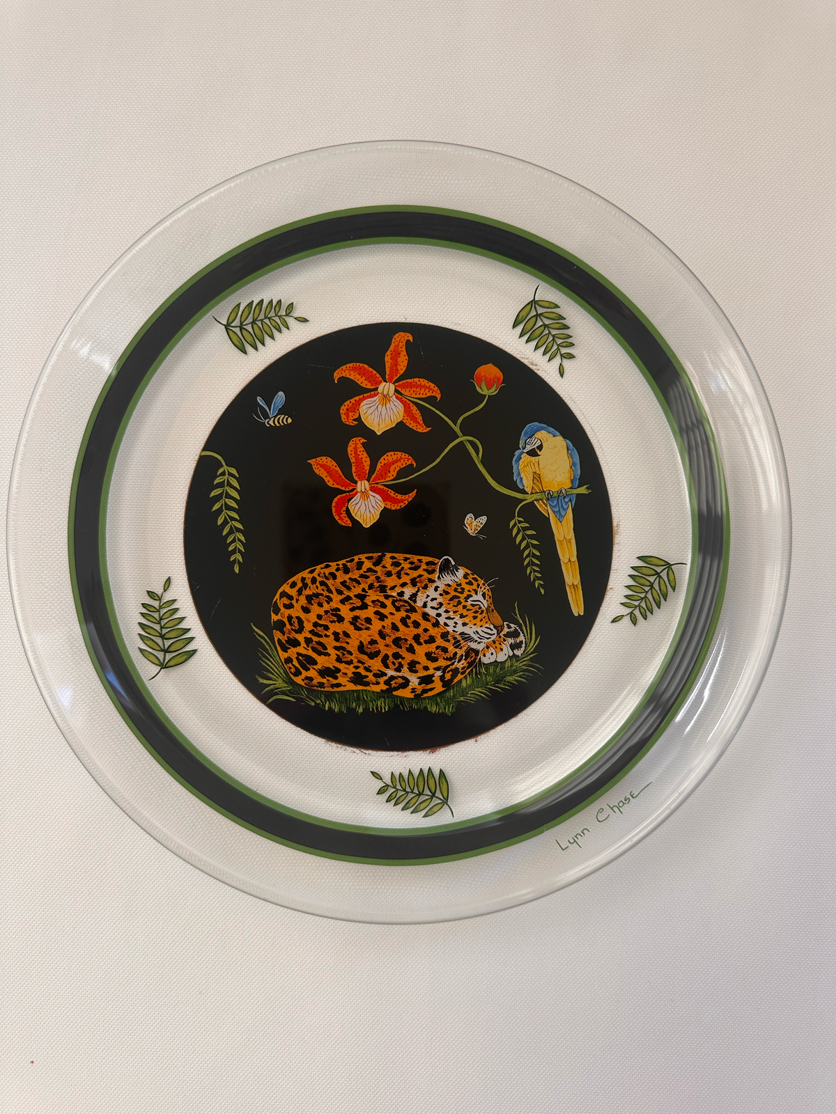 Lynn Chase Jaguar Jungle Glass Plates | Set of 10