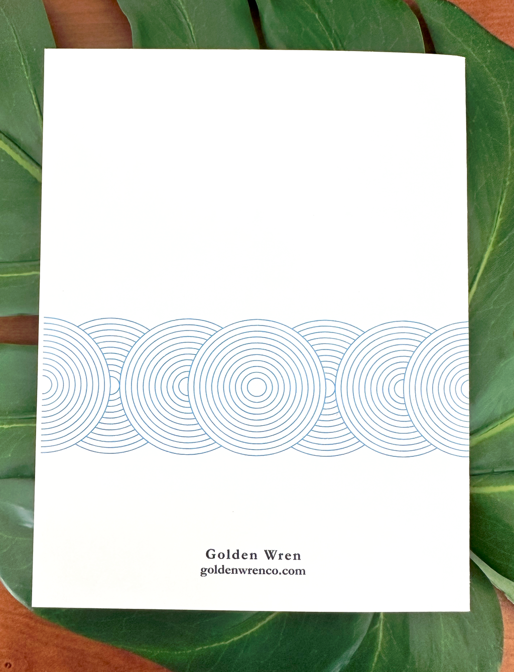 Leopard Note Card | Leopard in Blue
