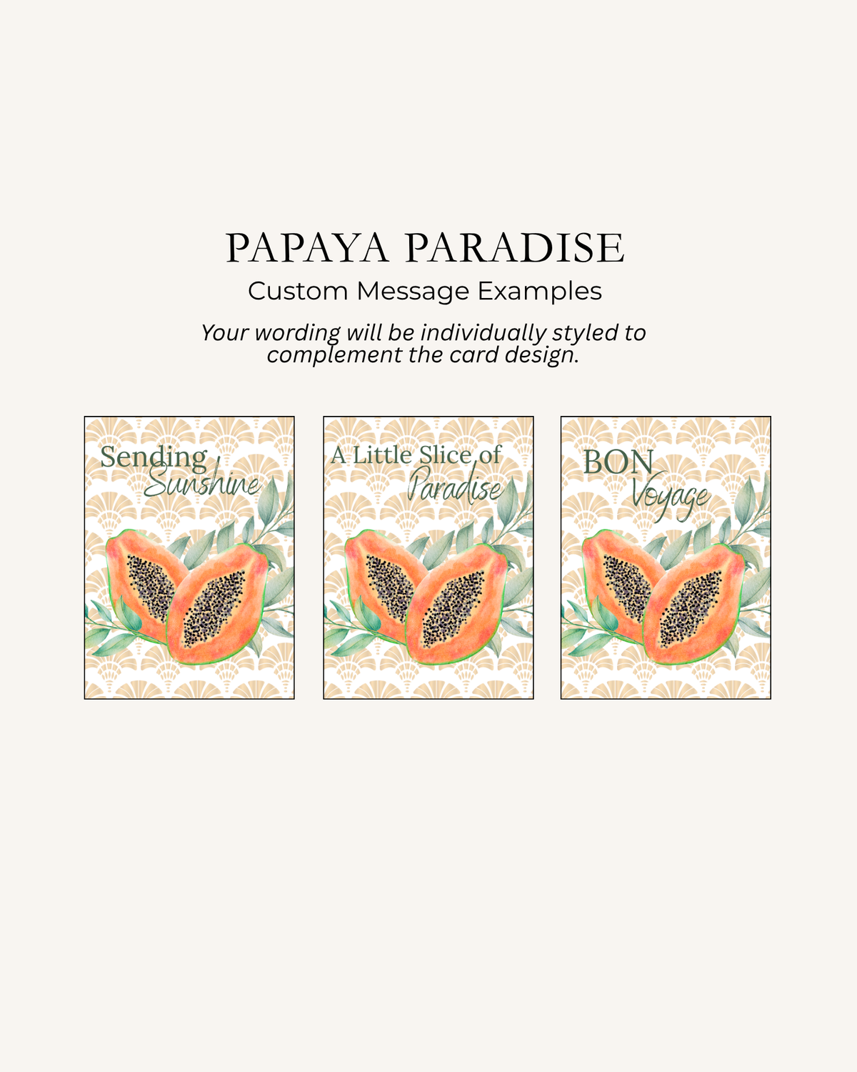 Papaya Note Card | Papaya Paradise