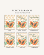 Papaya Note Card | Papaya Paradise