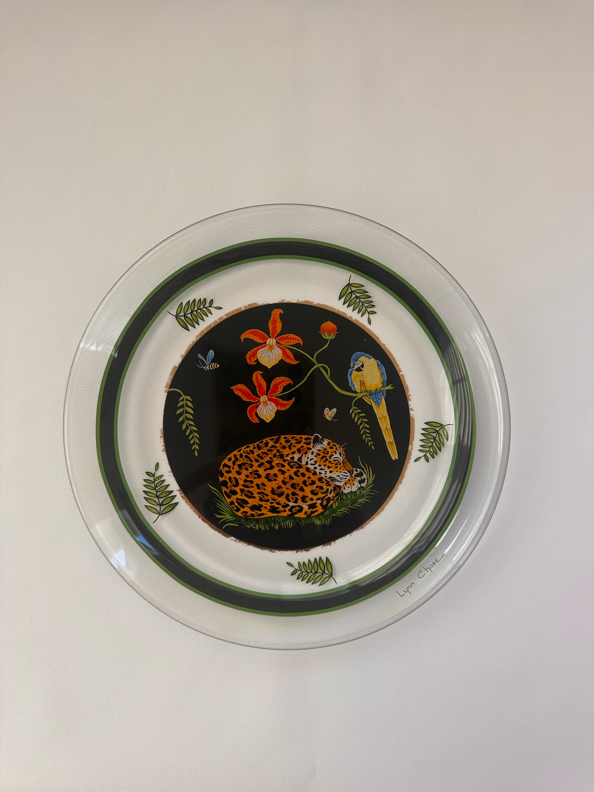 Lynn Chase Jaguar Jungle Glass Plates | Set of 10