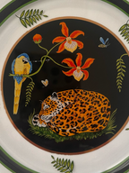 Lynn Chase Jaguar Jungle Glass Plates | Set of 10