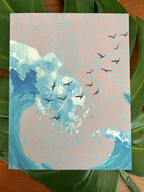 Ocean Wave Note Card | Space Within