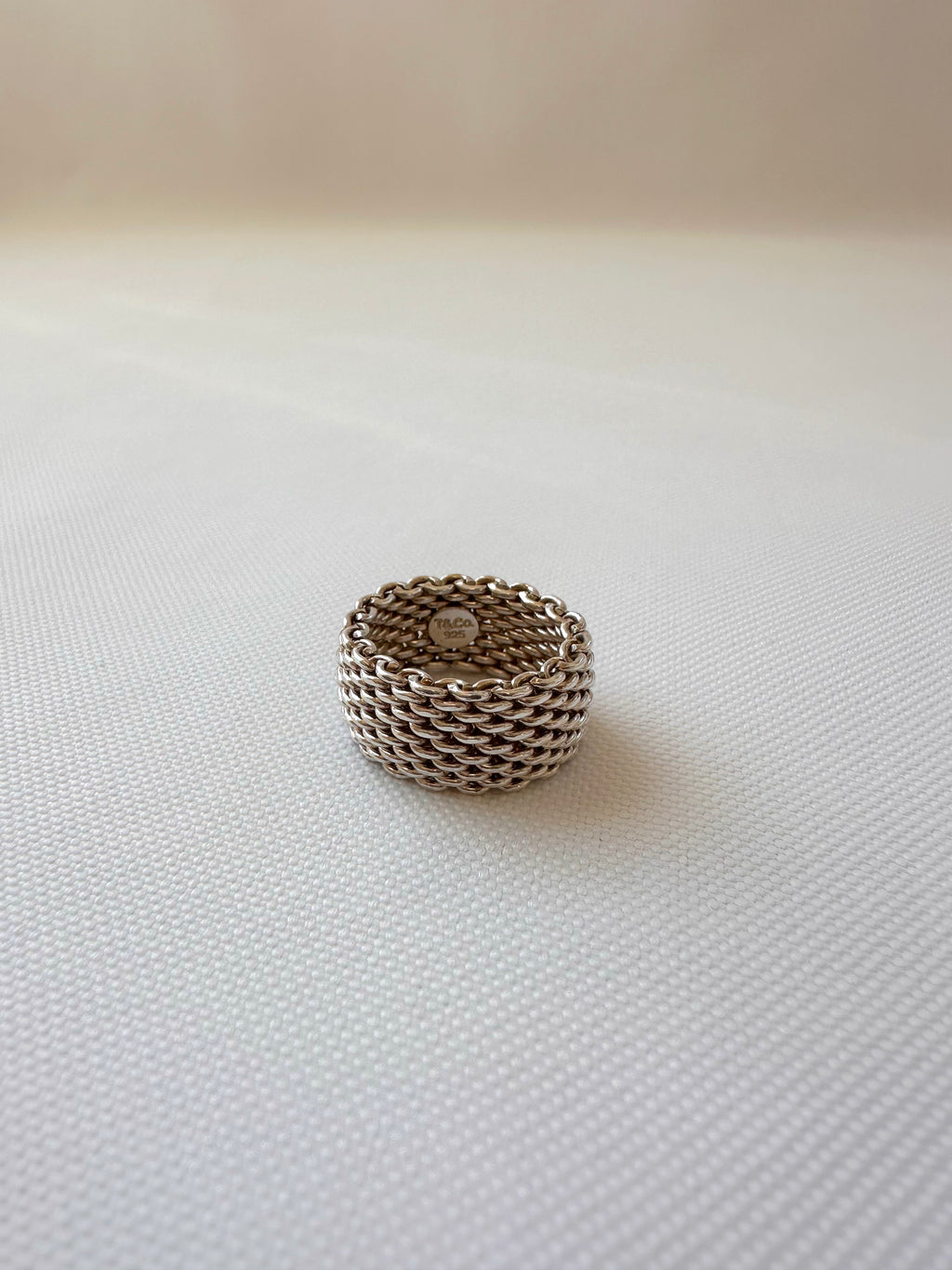 Tiffany & Co. Ring, Somerset Mesh, Size 5.5