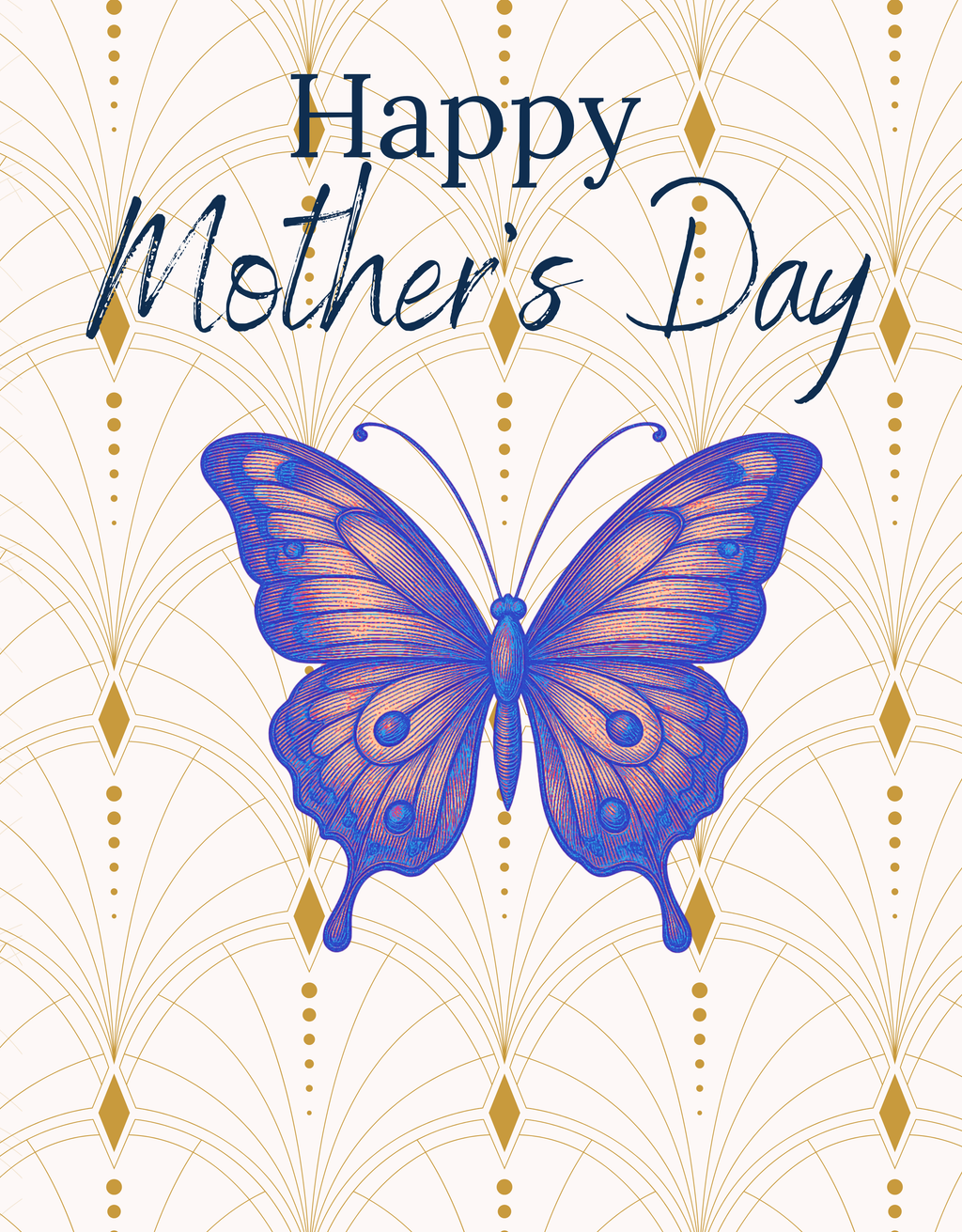 Butterfly Note Card | Vintage Glasswing