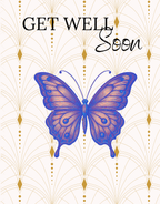 Butterfly Note Card | Vintage Glasswing