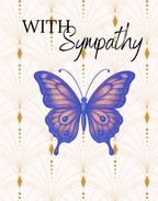 Butterfly Note Card | Vintage Glasswing