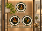 Lynn Chase Jaguar Jungle Glass Plates | Set of 10
