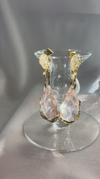 Alexis Bittar Liquid Lucite Crystal Pavé Drop Earrings