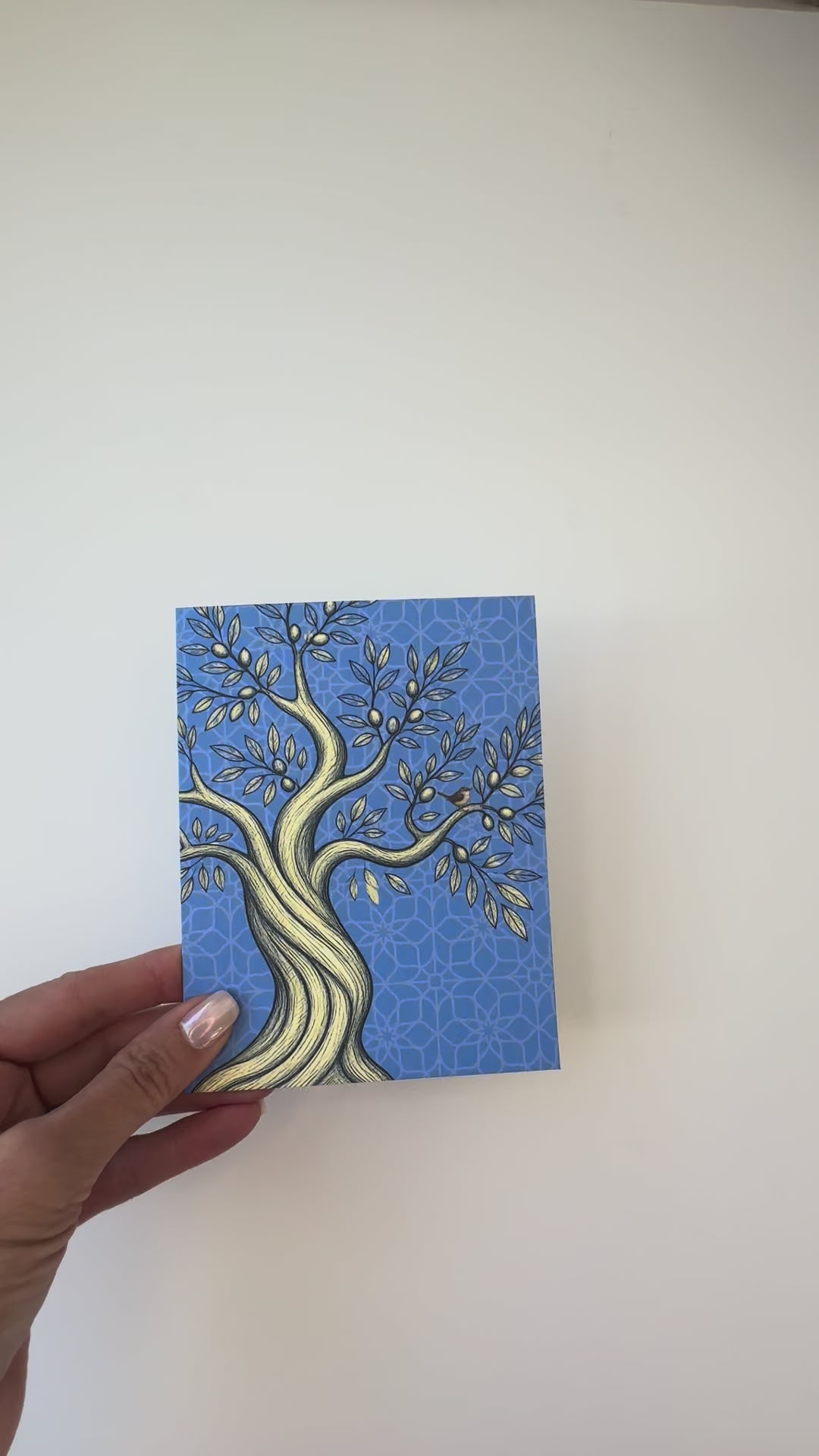 Olive Tree & Wren Note Card | Among the Olives