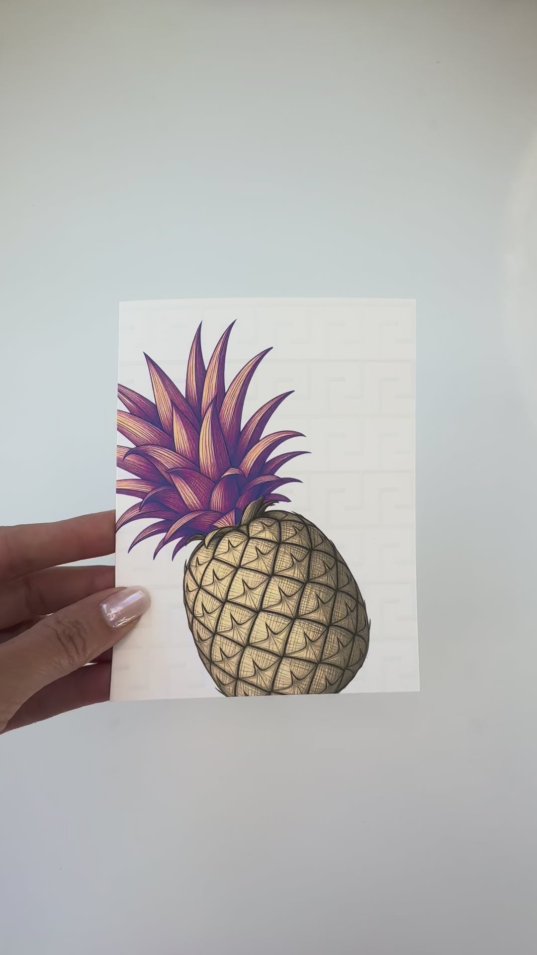 Tropical Pineapple Note Card | It's Summer Somewhere