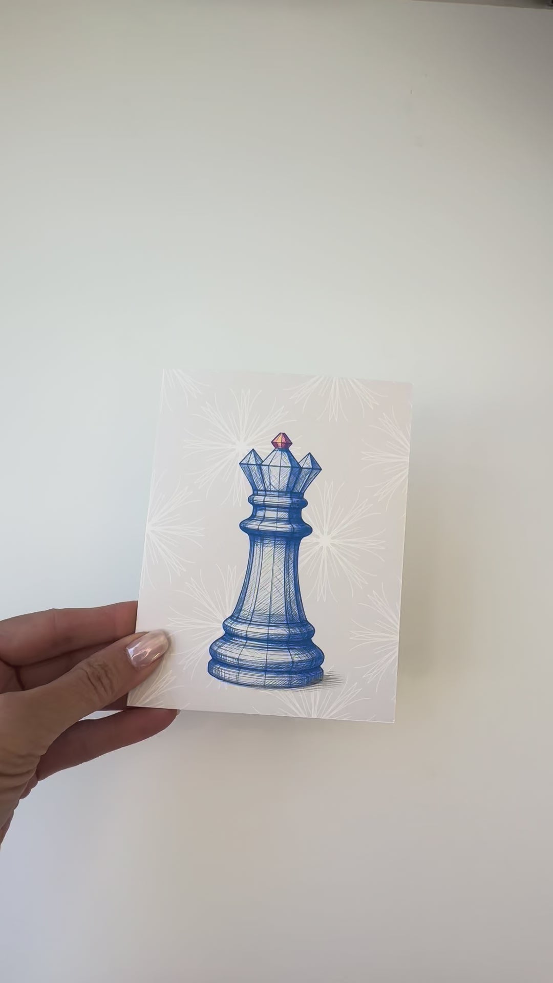 Queen Chess Note Card | Poised