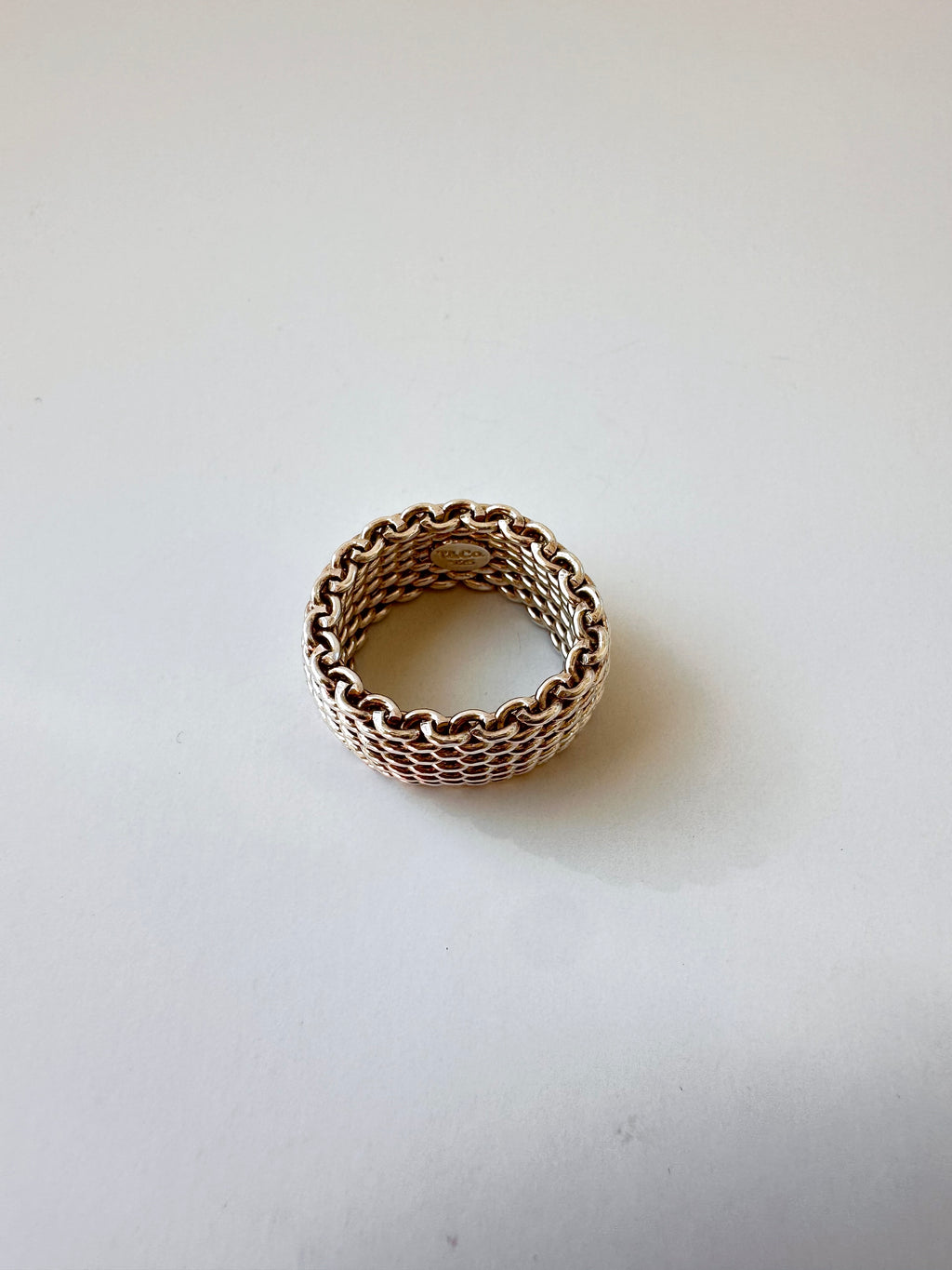 Tiffany & Co. Ring, Somerset Mesh, Size 5.5